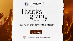 Thanksgiving Service - 1st Sunday